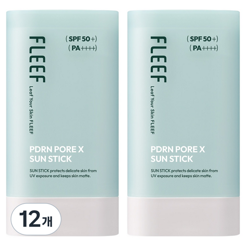 플리프 PDRN 포어엑스 선스틱 SPF50+ PA++++, 18.6g, 12개