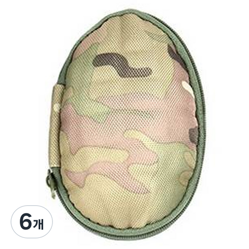 수류탄 모형 키체인 파우치, Multicamo, 6개