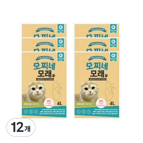 모찌네모래 베이비파우더향, 4L, 12개, 베이비 파우더향