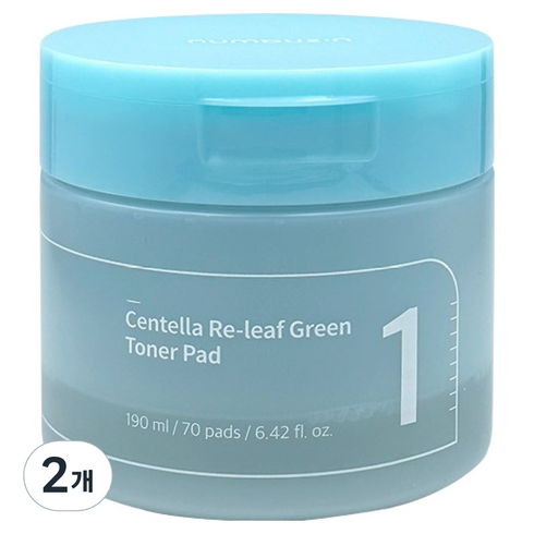 넘버즈인 1번 시카 갈아만든 초록패드 190ml, 70매입, 2개