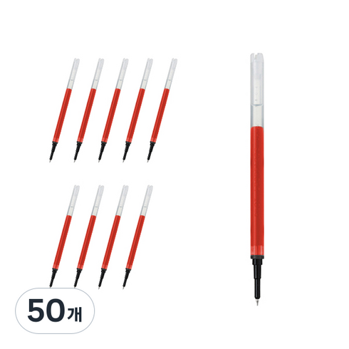 파이롯트 쥬스업 전용 리필심 0.3mm LP3RF12S3, 레드, 50개