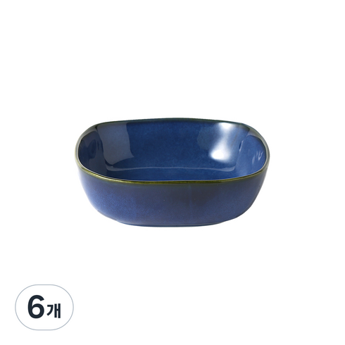 까사무띠 쎄나 정사각 다용도 볼 15cm, 블루, 6개