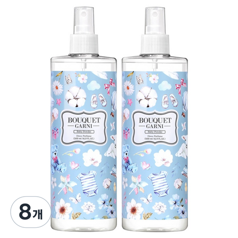 부케가르니 딥퍼퓸 섬유향수, 베이비파우더, 500ml, 8개