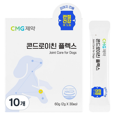 차오르 강아지 콘드로이친 플렉스, 10개, 뼈/관절강화, 30회분