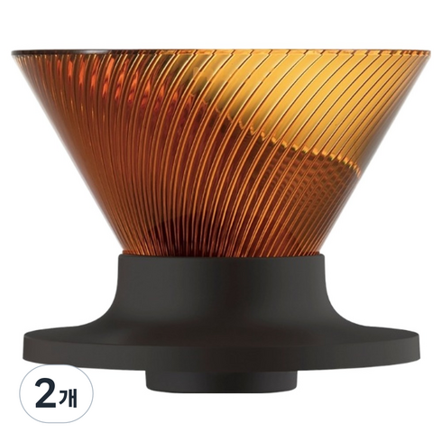 하리오 V60 DRIPPER NEO 01 앰버, 2개, 단품, 240ml