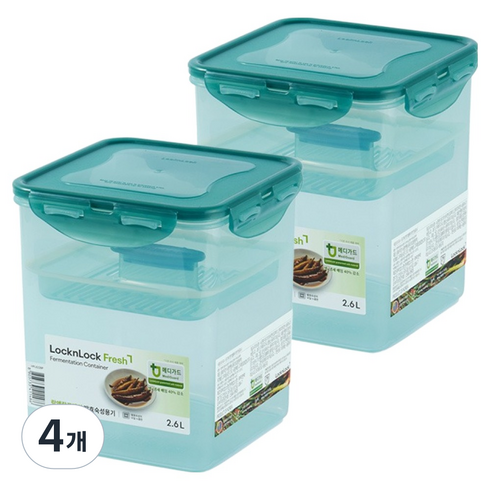 락앤락 발효숙성용기, 2.6L, 4개