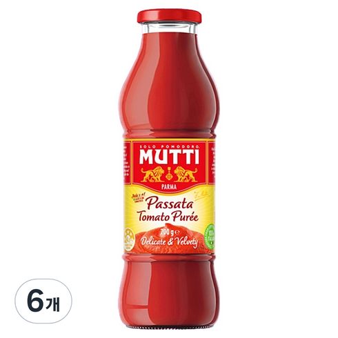 무티 토마토 퓨레, 700g, 6개