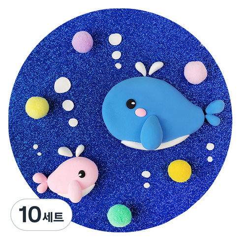 크리에이티브조이 어르신용 점토 캐릭터 만들기 칼라클레이, 세트3, 100g, 10세트