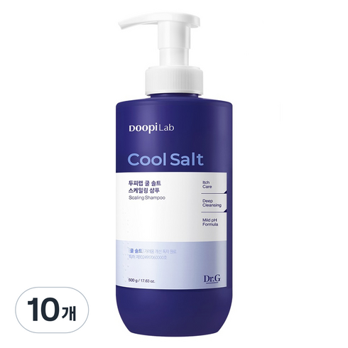 닥터지 두피랩 쿨 솔트 스케일링 기능성 샴푸, 500g, 10개