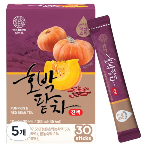 맥널티 티브루 호박팥차 진액, 5개, 30개입, 10ml