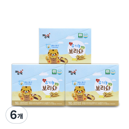 짱죽 순한 쌀눈 보리차, 1.2L, 10개입, 6개