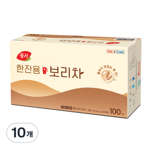 동서 한잔용 보리차, 1.5g, 100개입, 10개
