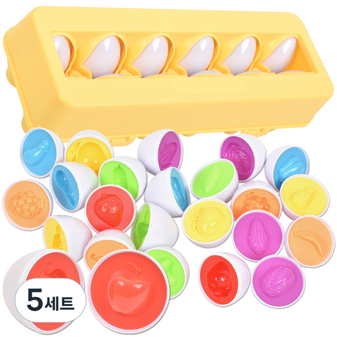 피팅에그 달걀 모양맞추기, 야채과일, 5세트