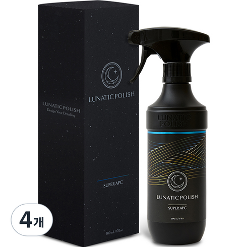루나틱폴리시 슈퍼 에이피씨 다목적 실외세정제, 500ml, 4개