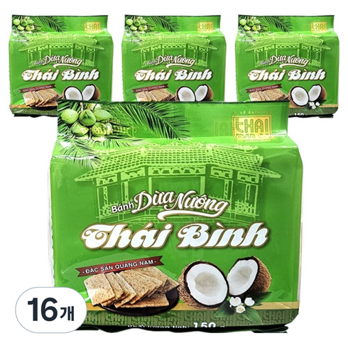 반두아농 다낭 코코넛 크래커, 150g, 16개