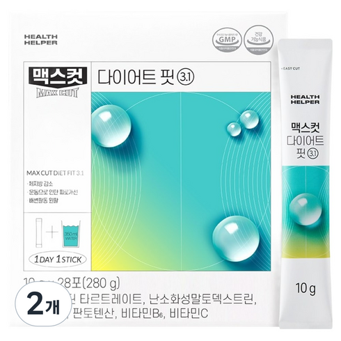 헬스헬퍼 맥스컷 다이어트 핏 3.1 28p, 280g, 2개