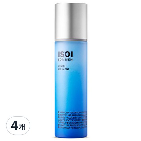 아이소이 포 맨 아크니 닥터 올인원 로션, 100ml, 4개