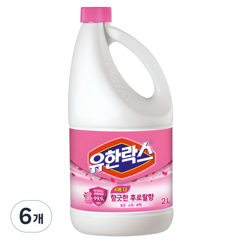 유한양행 유한락스 후로랄 2L, 6개