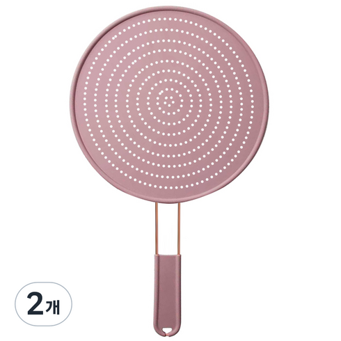 푸코 실리콘 프라이팬 덮개 핑크, 2개, 28cm