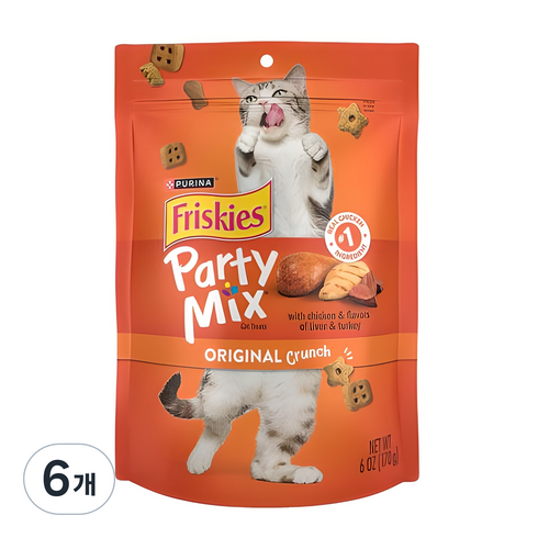 파티믹스 고양이 간식, 오리지날, 170g, 6개