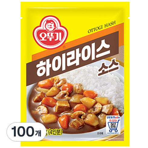 오뚜기 하이라이스 소스, 100g, 100개