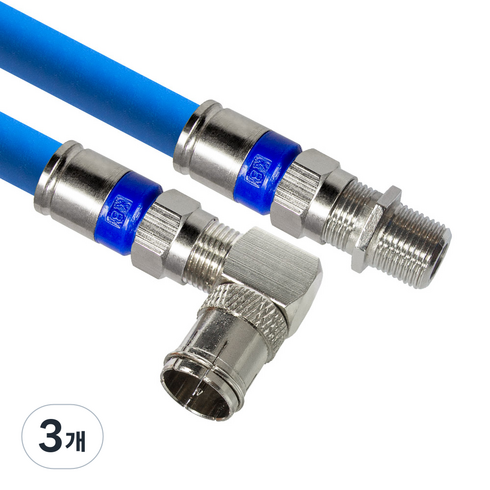 마하링크 국산 RF 안테나 5C 꺾임 연장 수제작 동축 케이블, MLZ-RLAB070 (7m), 3개
