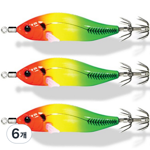 메가바이트 메가탄 케이무라 에기 루어 90mm, 6개, 9g, MT19RYG