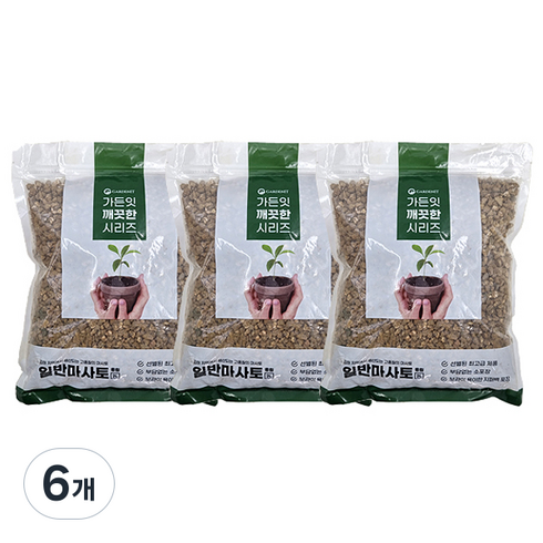 가든잇 일반마사토, 6개, 2L