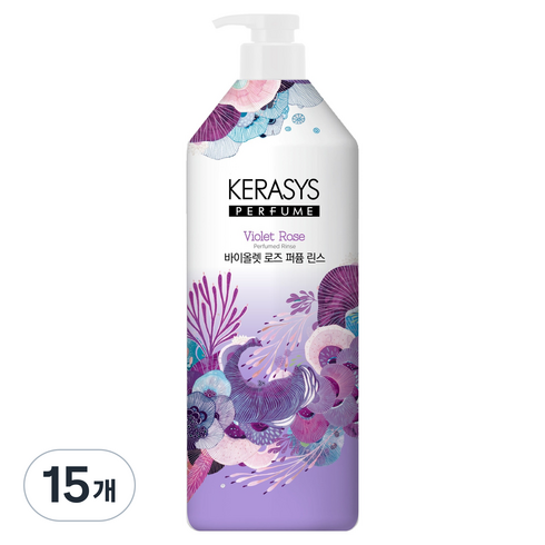 케라시스 퍼퓸 린스 바이올렛 로즈, 1L, 15개