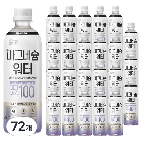티에프티 마그네슘 워터, 500ml, 72개