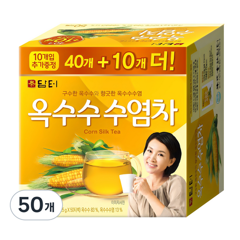 담터 옥수수 수염차, 1.5g, 50개입, 50개