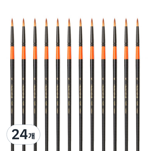 화홍 수채화붓 700R, 6호, 24개