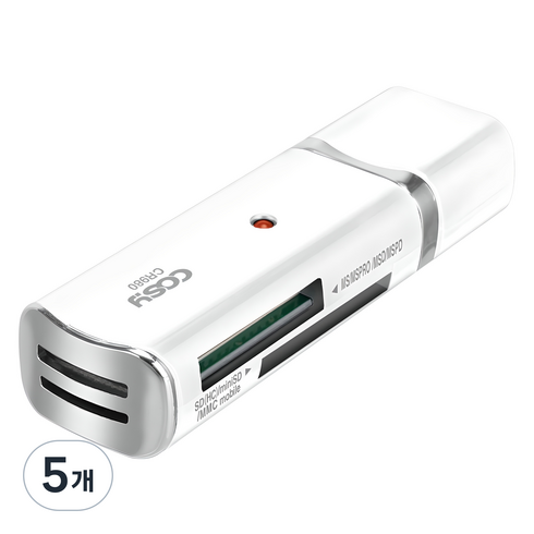 코시 이지웨이 카드리더기, CR980, 화이트, 5개