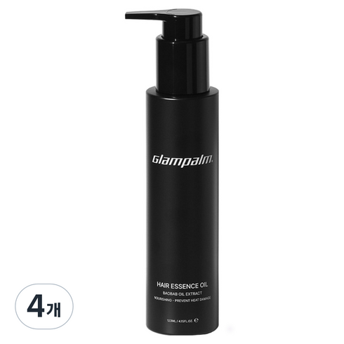 글램팜 열손상방지 바오밥 단백질 오일 손상모 케어, 123ml, 4개