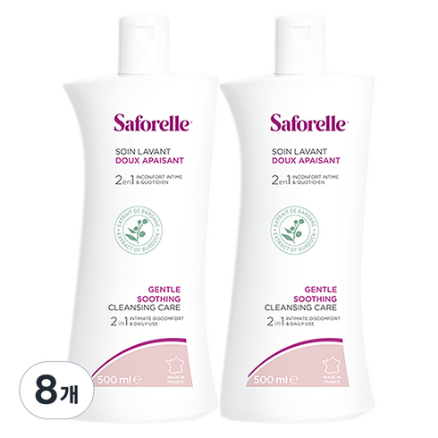 사포렐 젠틀 수딩 클렌징 케어 여성청결제, 500ml, 8개
