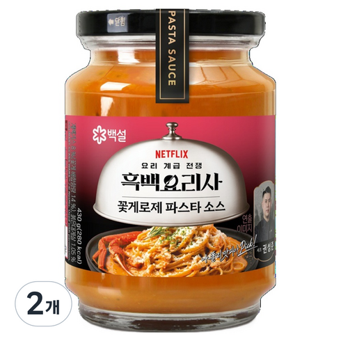 백설 권성준셰프 꽃게 로제 파스타소스, 430g, 2개