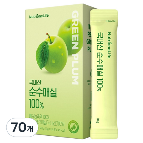 뉴트리원 국산 순수매실 100%, 10g, 70개