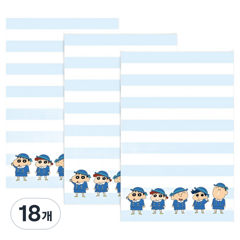 플라잉웨일즈 짱구는 못말려 메모패드 80 x 120 mm, 유치원, 80매, 18개