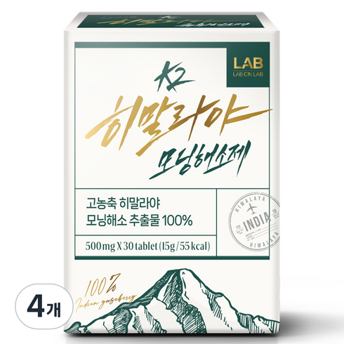 랩온랩 정품 K2 히말라야 모닝해소제, 30정, 4개