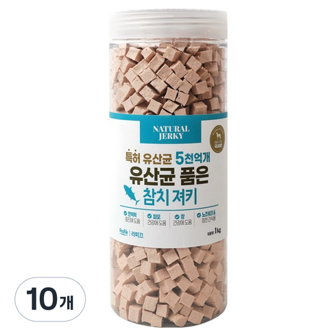라피끄 강아지 유산균 품은 져키, 참치, 1kg, 10개