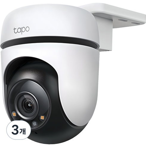 타포 3MP 360도 회전형 움직임 추적 스마트 WiFi 홈 카메라 실외용, Tapo C510W, 3개