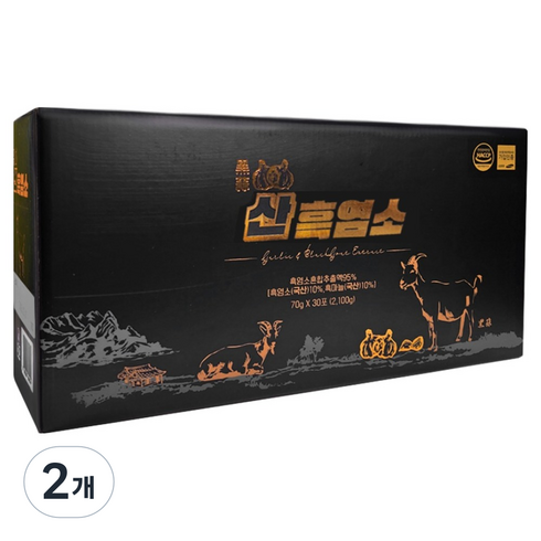 웰빙스토리 흑마늘 산 흑염소 진액 30p, 2.1L, 2개