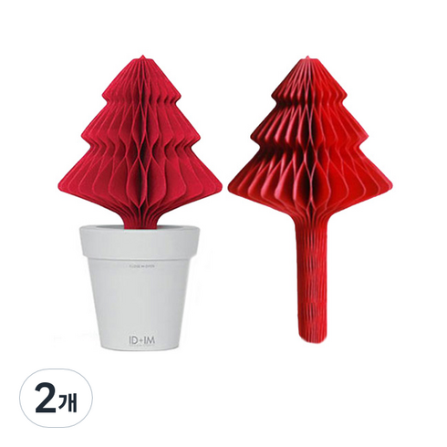 나눔 러브팟 자연기화식 가습기 리필세트 트리 레드, 2개