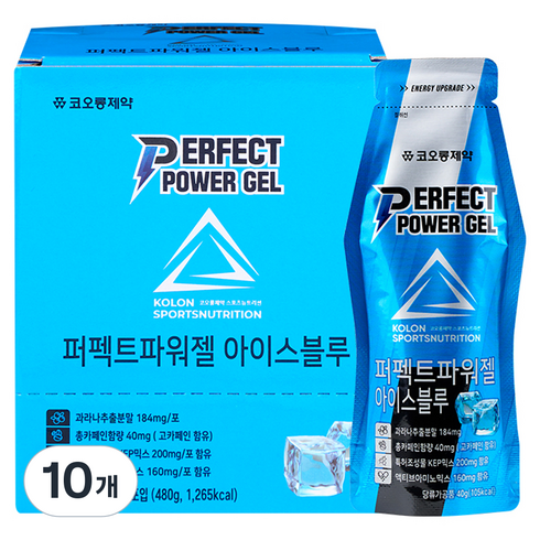 코오롱제약 퍼펙트 파워젤 아이스블루, 12회분, 10개