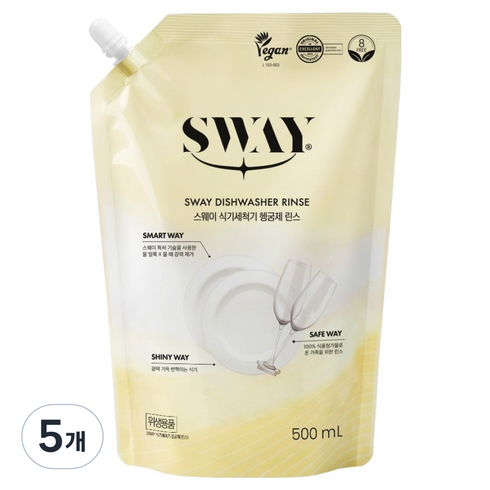 스웨이 식기세척기 헹굼제 린스, 5개, 500ml