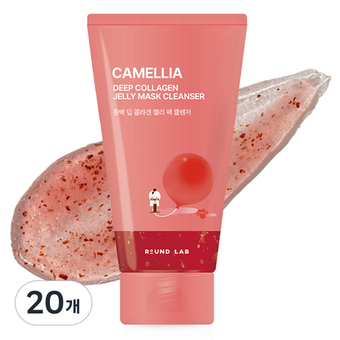 라운드랩 동백 딥 콜라겐 젤리 팩 클렌저, 150ml, 20개