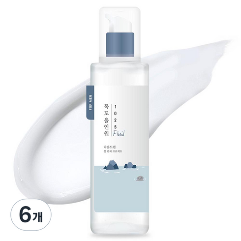 라운드랩 포 맨 1025 독도 올인원 플루이드, 200ml, 6개