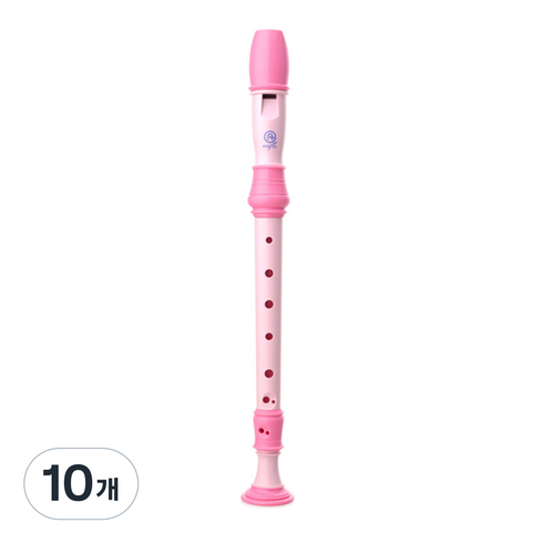 엔젤악기 칼라리코더 저먼 핑크 AR-S308 G, 분홍색, 10개