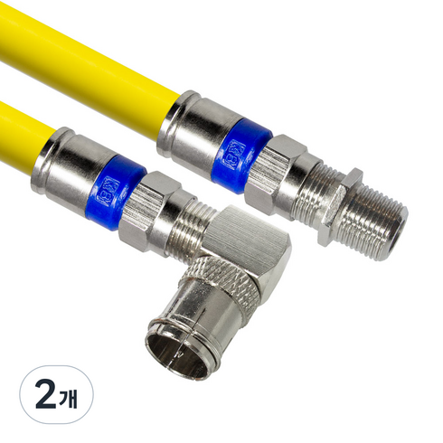 마하링크 국산 RF 안테나 5C 꺾임 연장 수제작 동축 케이블, MLZ-RLAY070 (7m), 2개