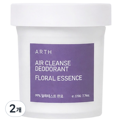 어스향수 에어클렌즈 고체탈취제 플로럴에센스, 220g, 2개